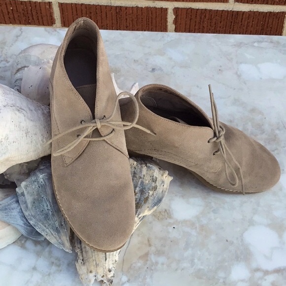 Franco Sarto Tan Suede Lace Up Ankle Boots Size 6.5 - Picture 15 of 15